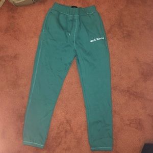 Goodbyebread forest green sweatpants, size Small